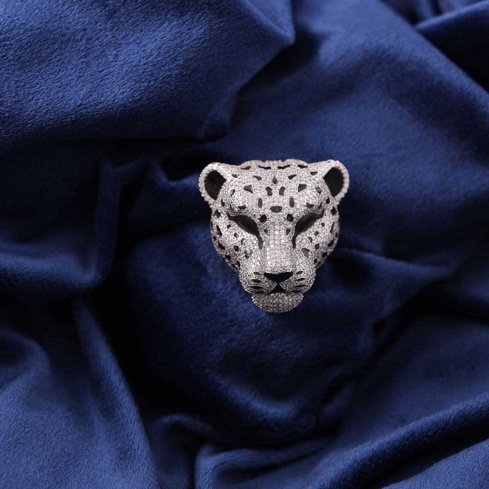 925 silver minakari Brooch