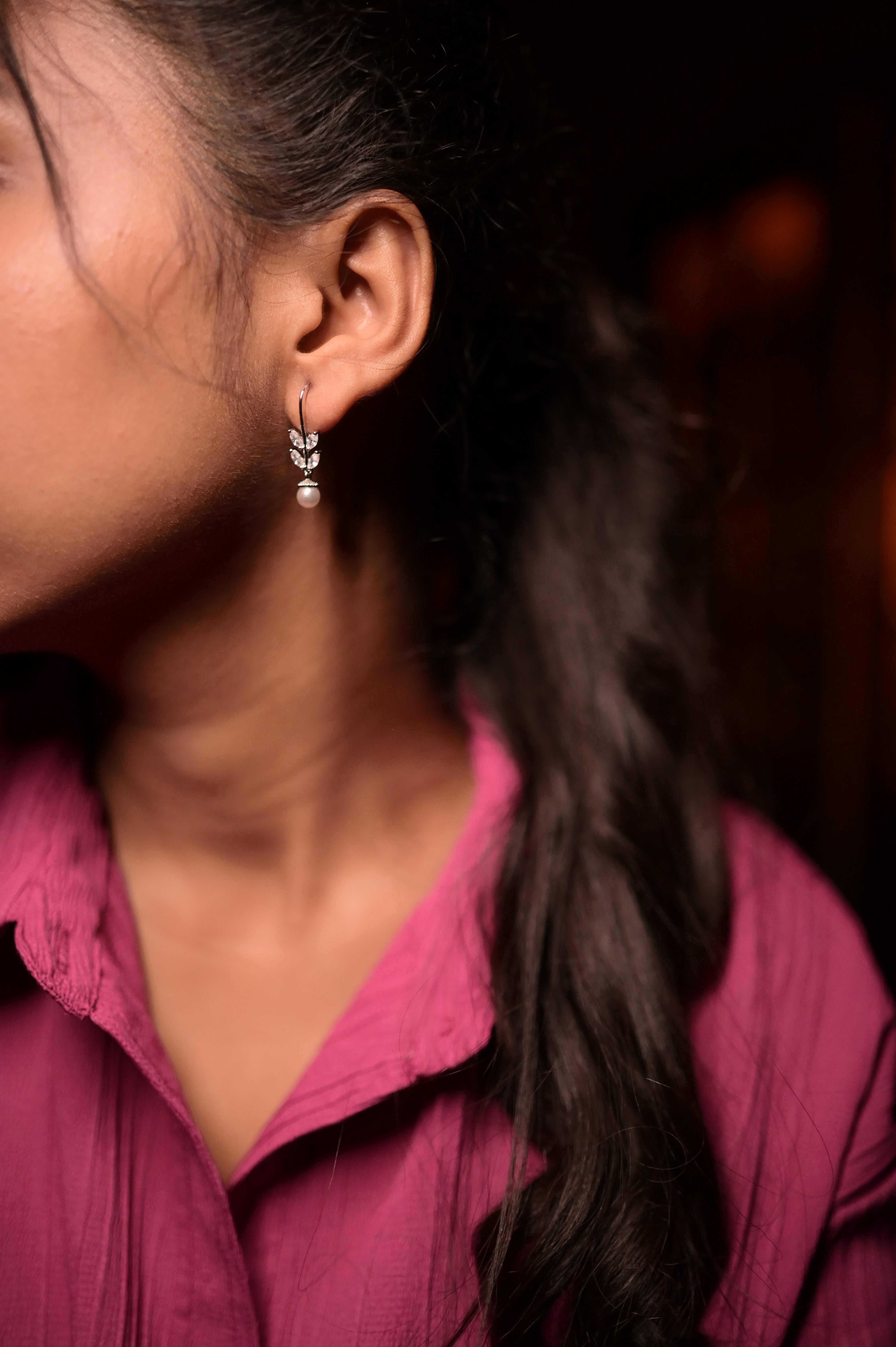 925 silver drop earrings for women and girls