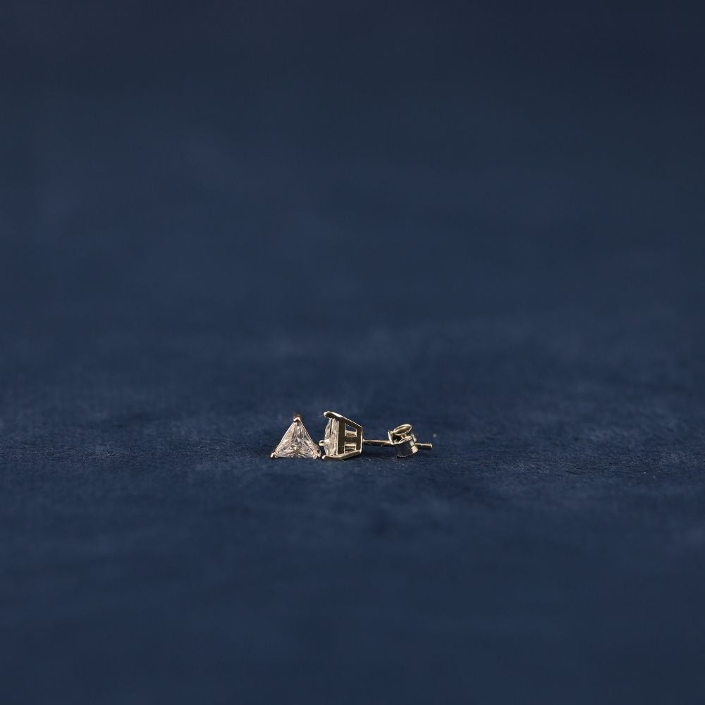 925 silver solitaire stud earrings