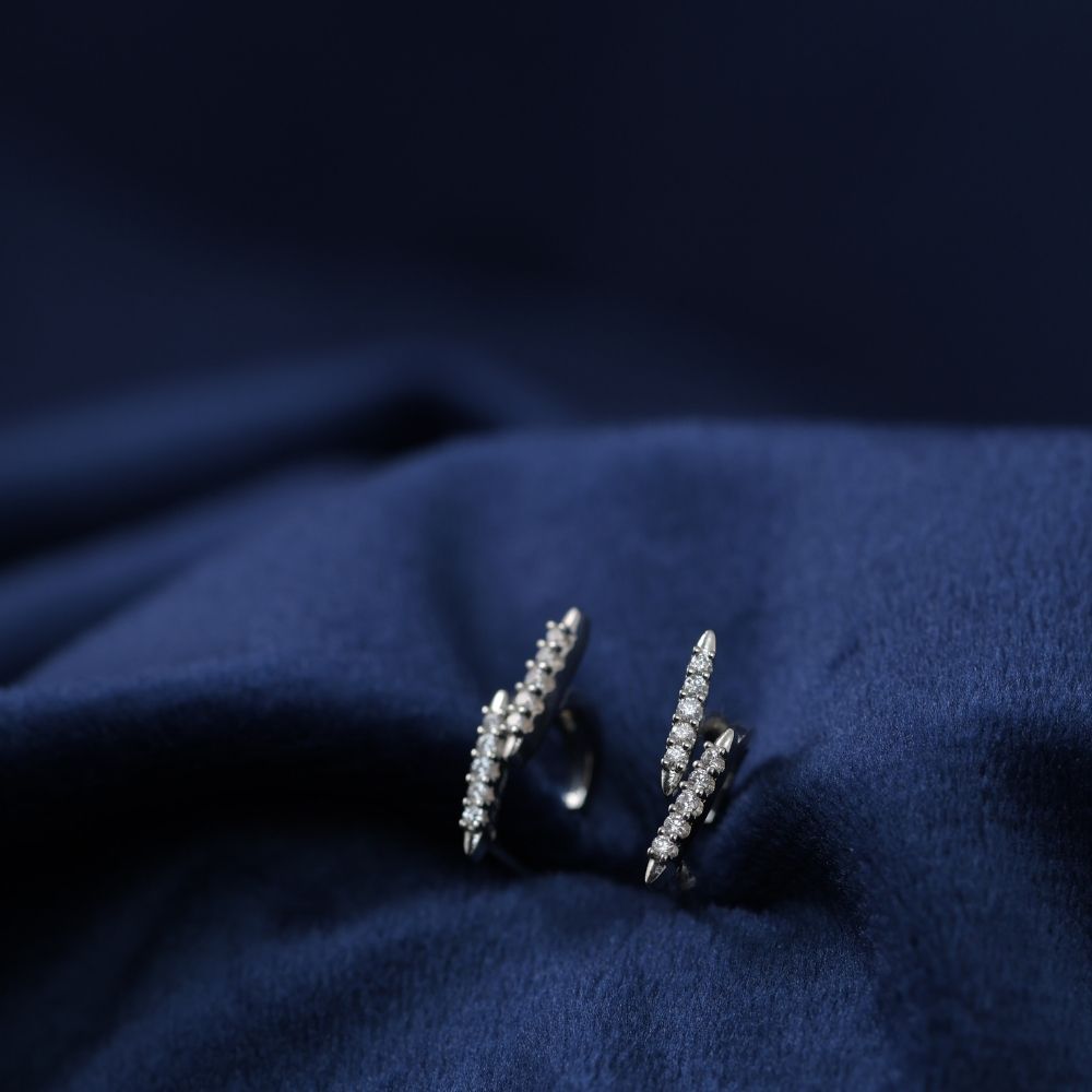 925 silver small stud bali earrings for women and girls