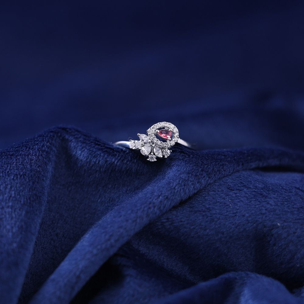 925 silver slick designer finger ring for women and girls