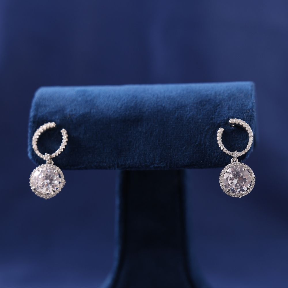 925 silver drop earrings for women and girls