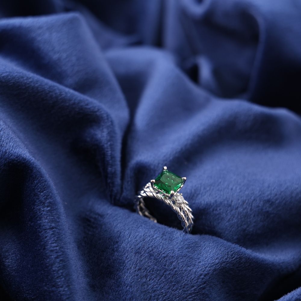 925 silver slick designer finger ring for women