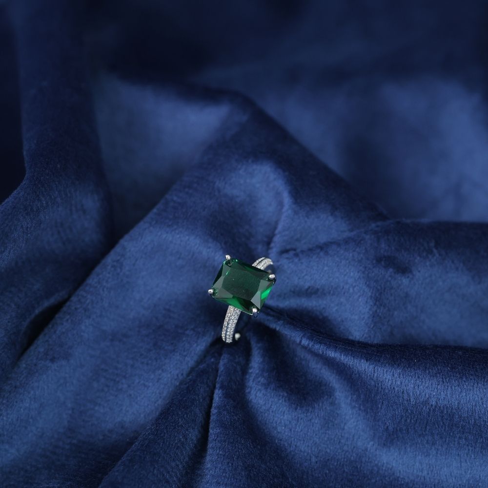 925 silver slick designer finger ring for women and girls