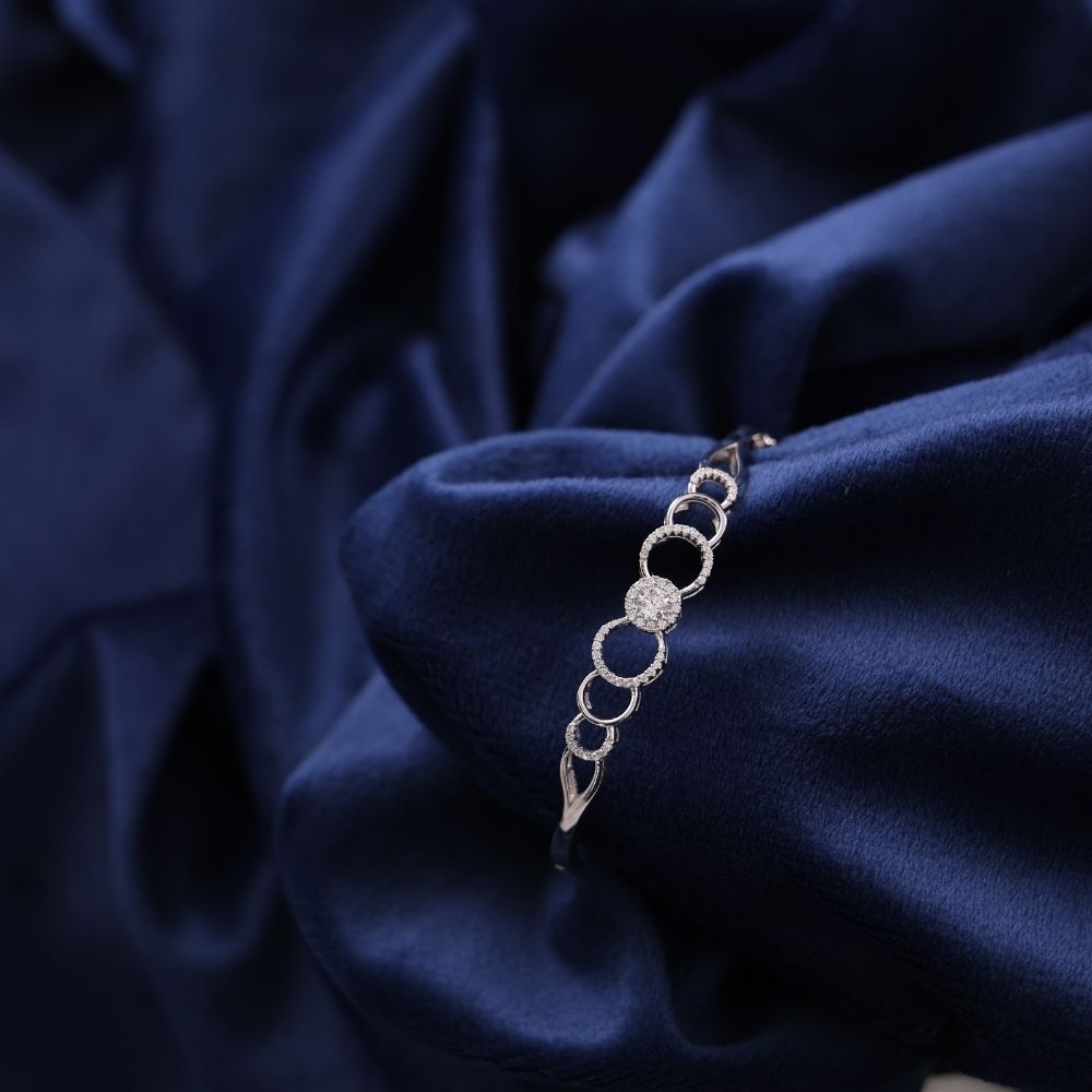 925 sterling silver Cluster Links Bangle