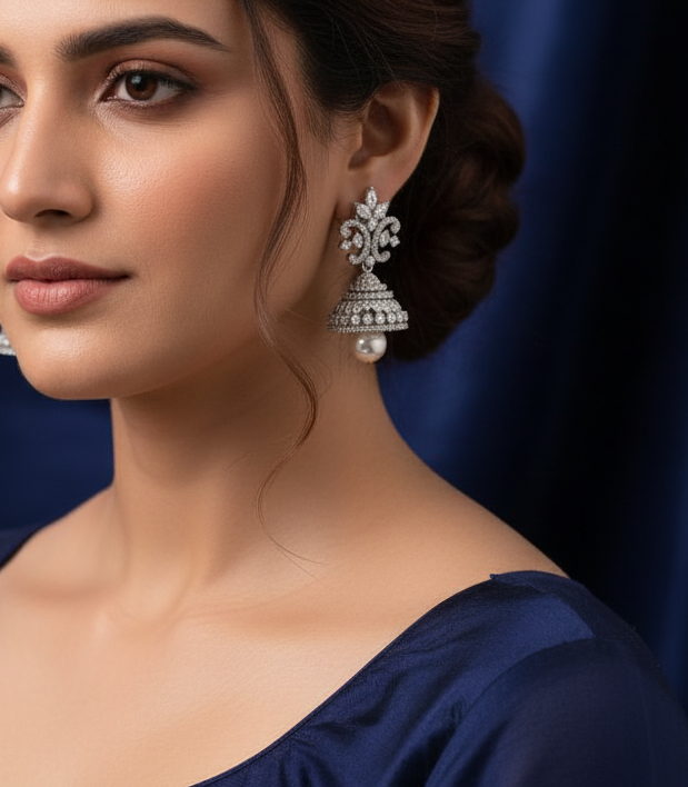 925 silver Earrings Jhumka