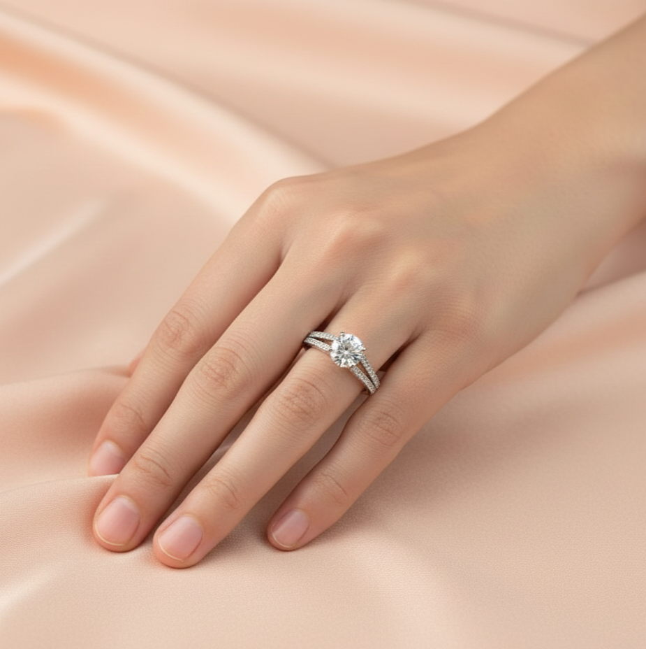 925 silver finger ring for women and girls