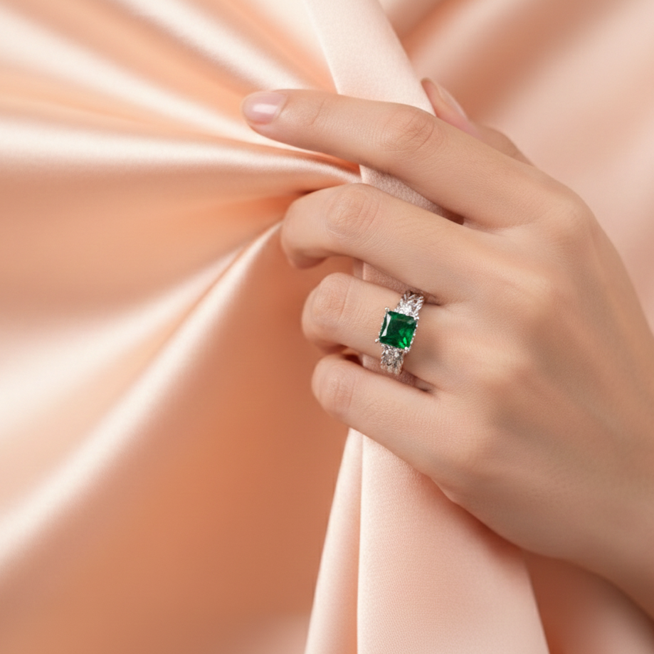 925 silver slick designer finger ring for women