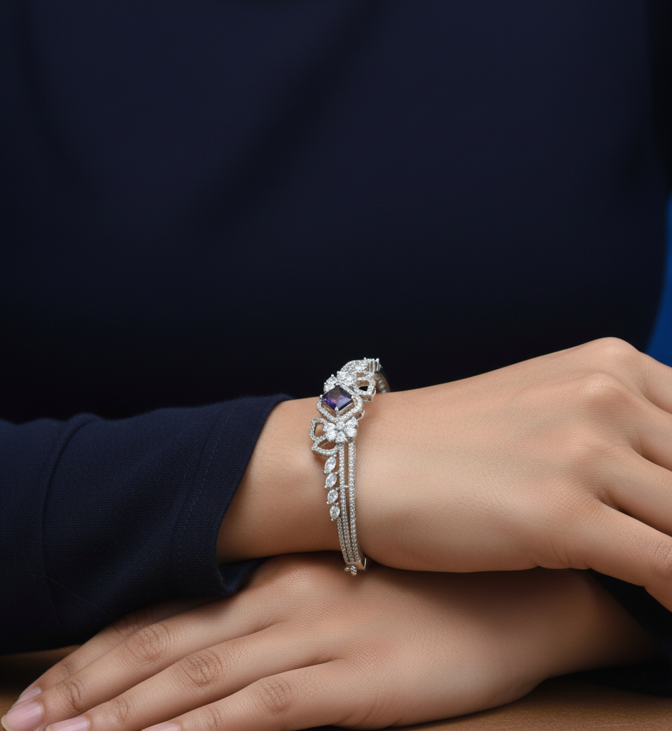 925 Silver Cuff bracelet for Gift