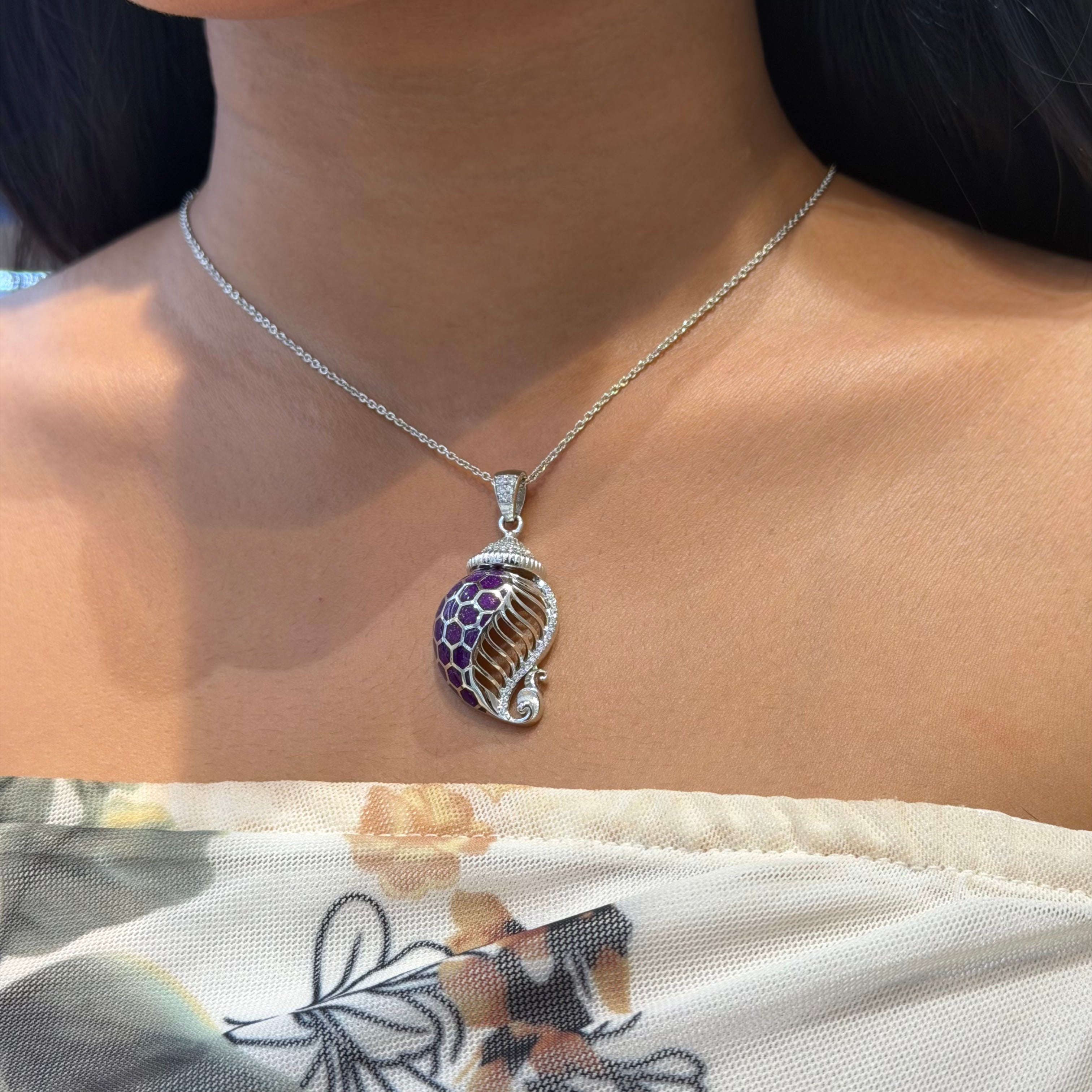 Ocean Whisper 925 Sterling Silver Pendant set