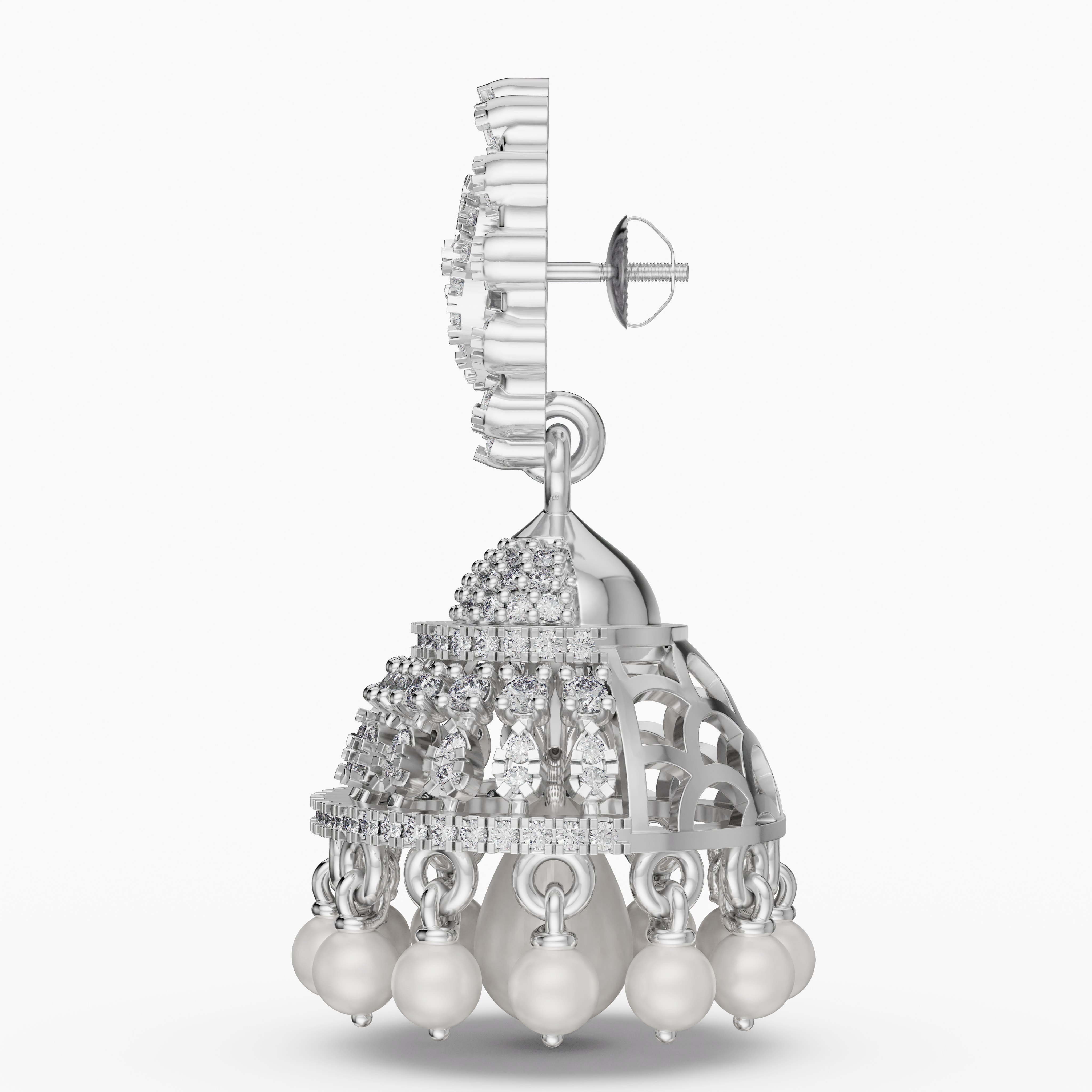 Classiya Silver Jhumka For Girls And Women