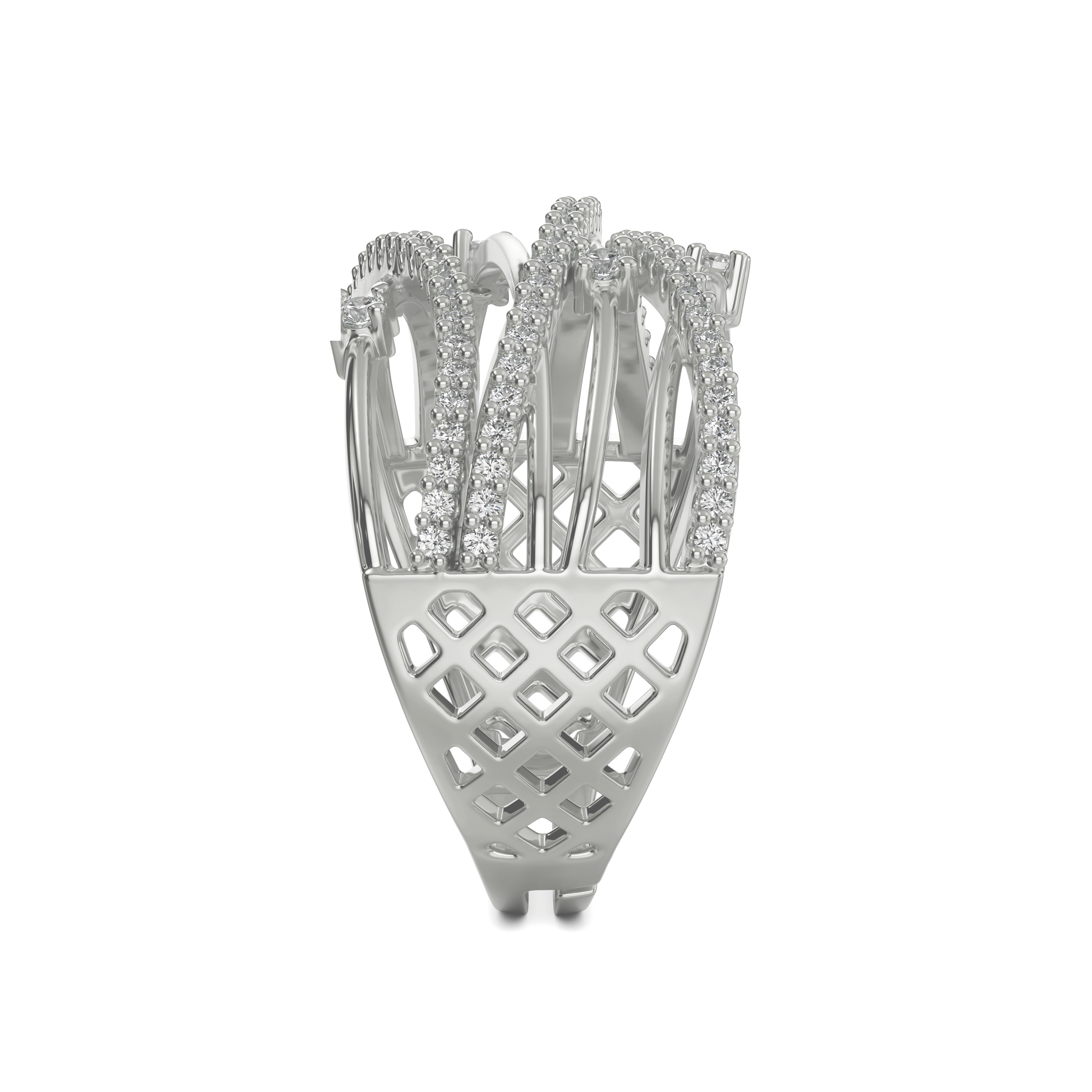 925 silver twisted hollow finger ring for women and girls