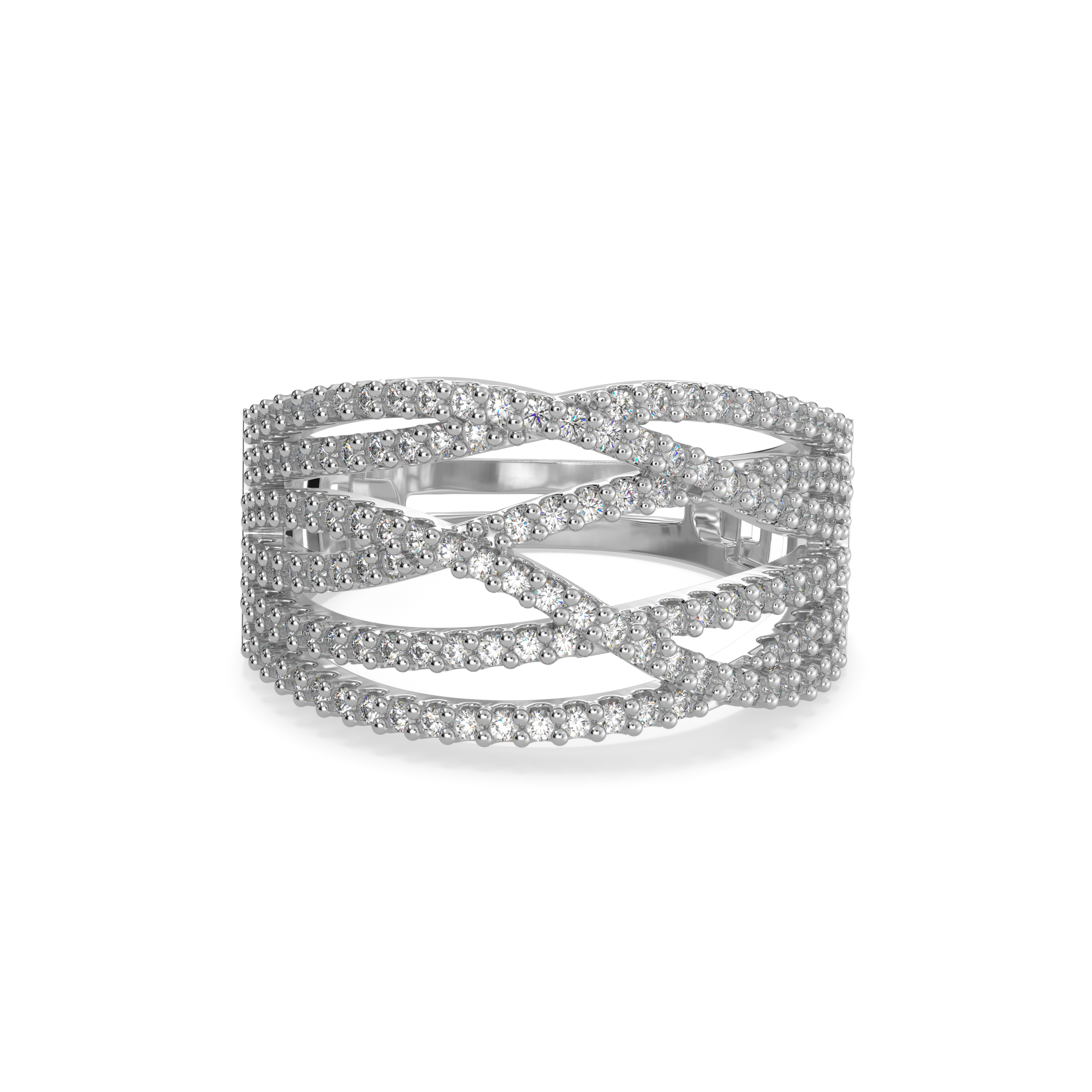 925 silver slick designer finger ring for women and girls