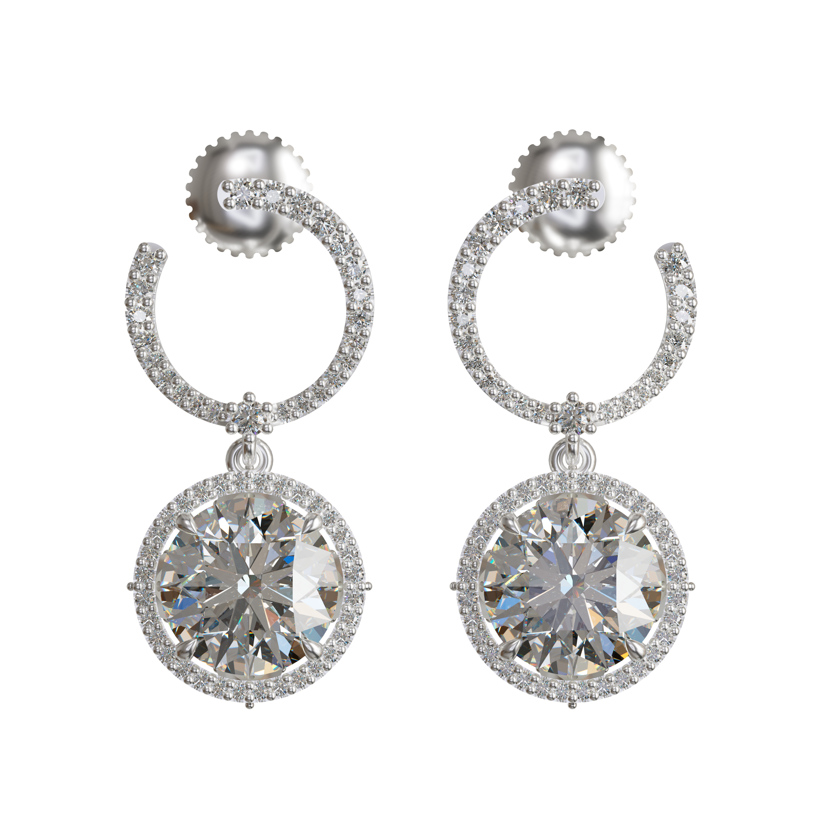 925 silver drop earrings for women and girls