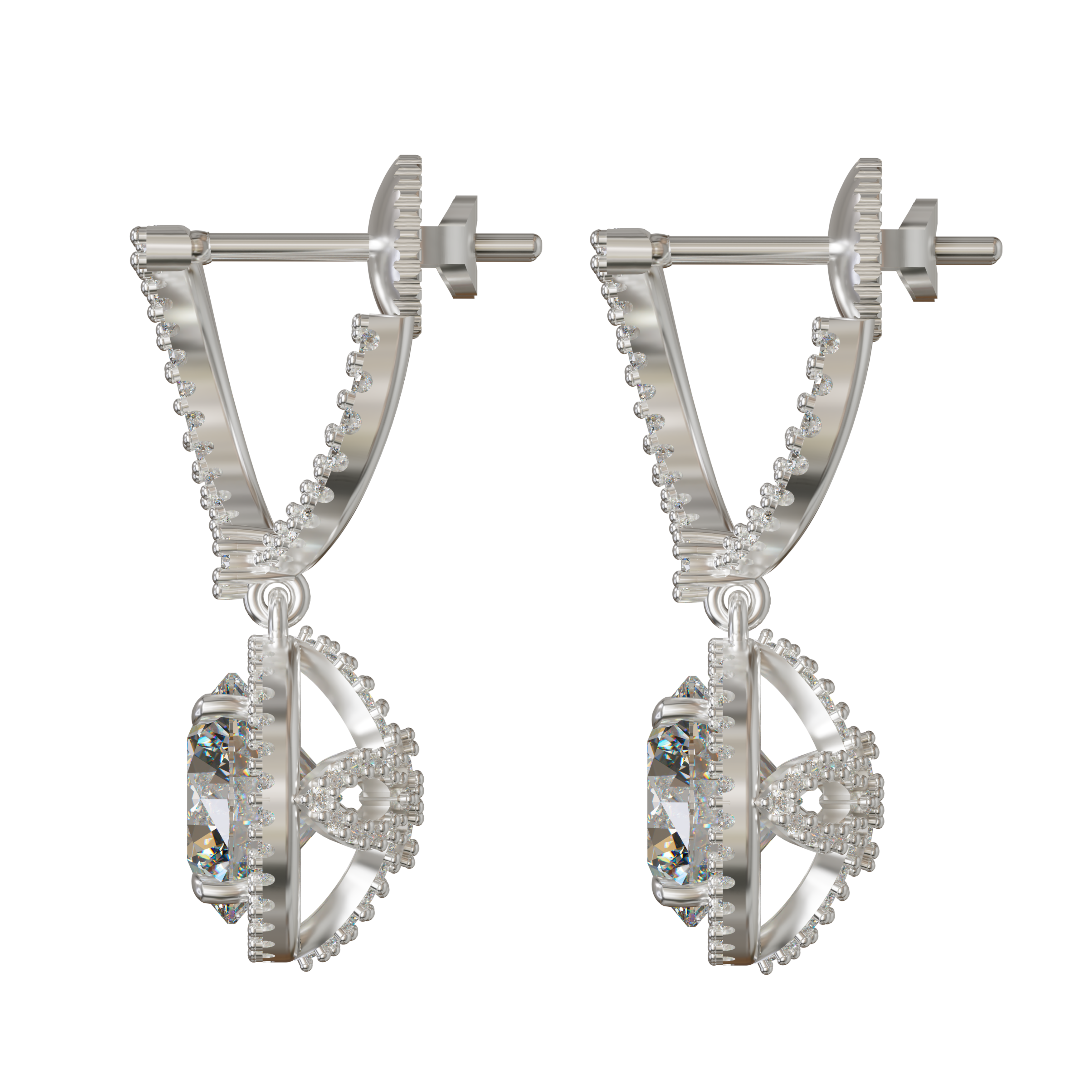 925 silver drop earrings for women and girls