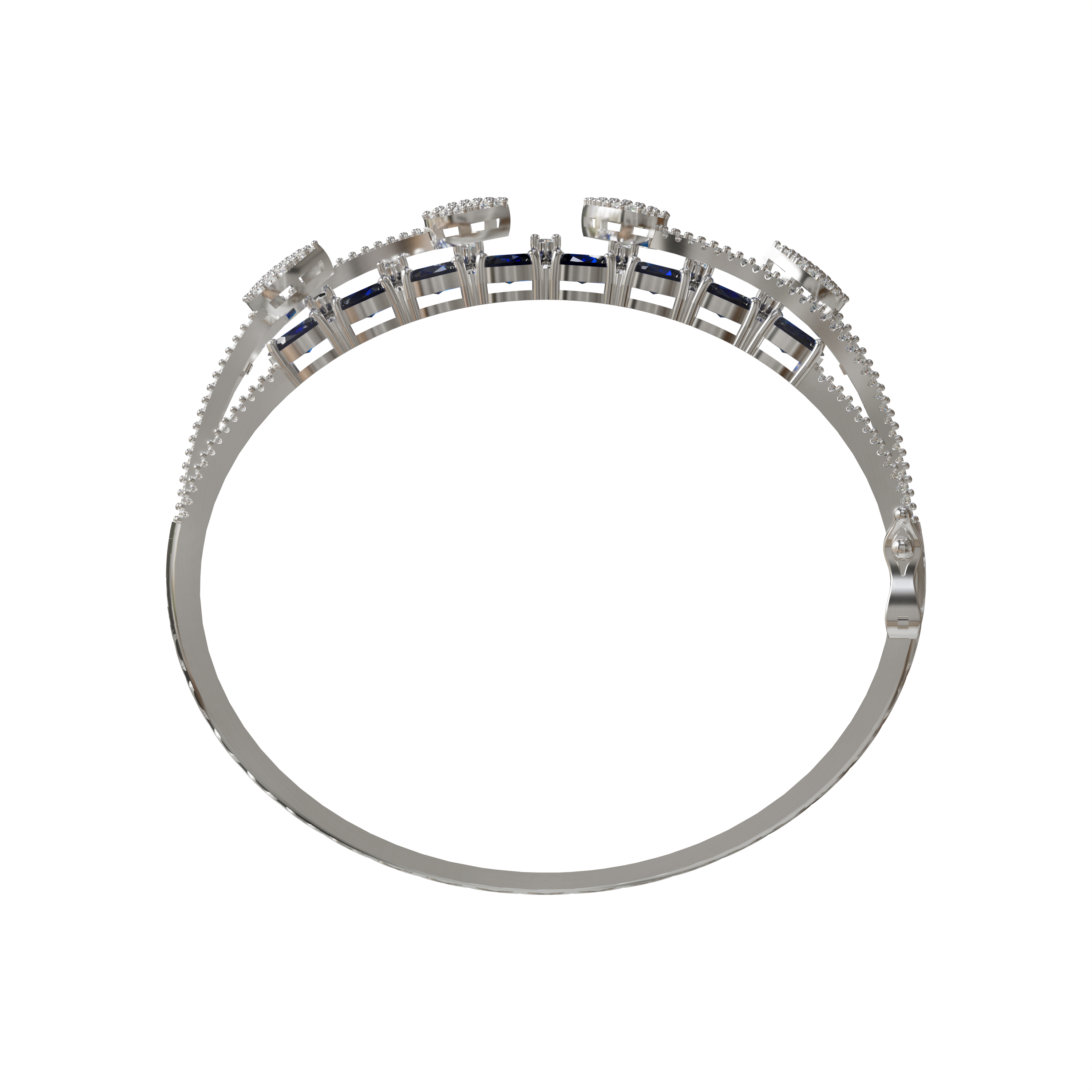 925 Silver Cuff bracelet For Girls