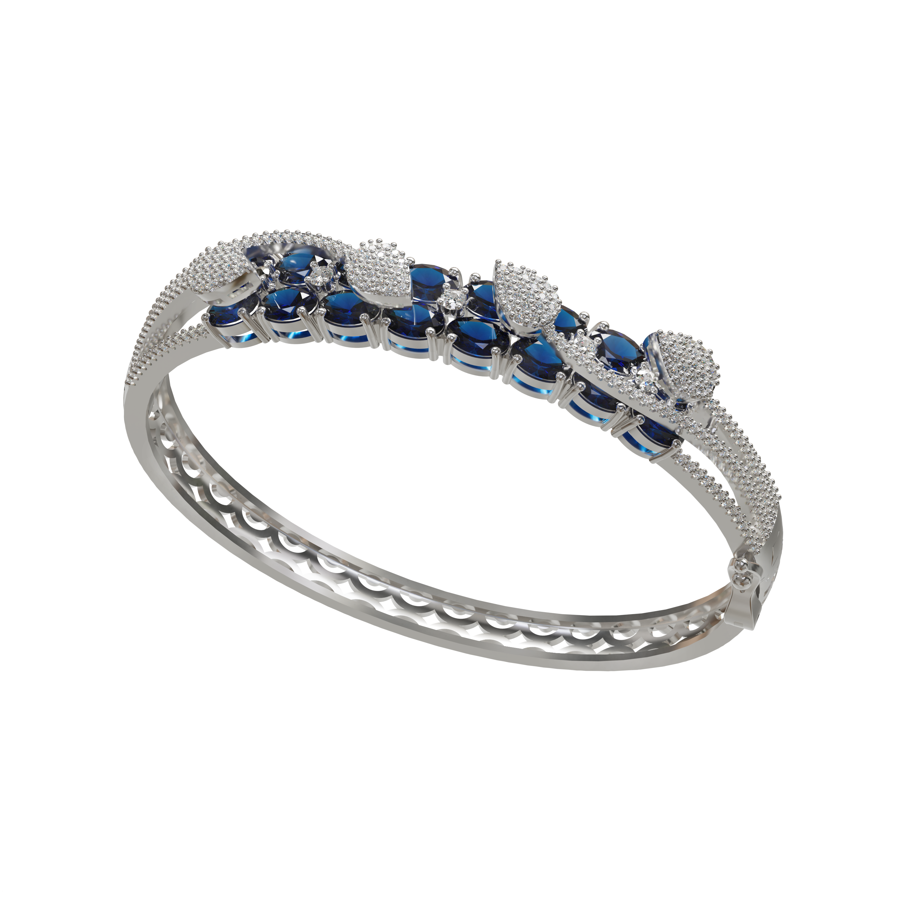 925 Silver Cuff bracelet For Girls