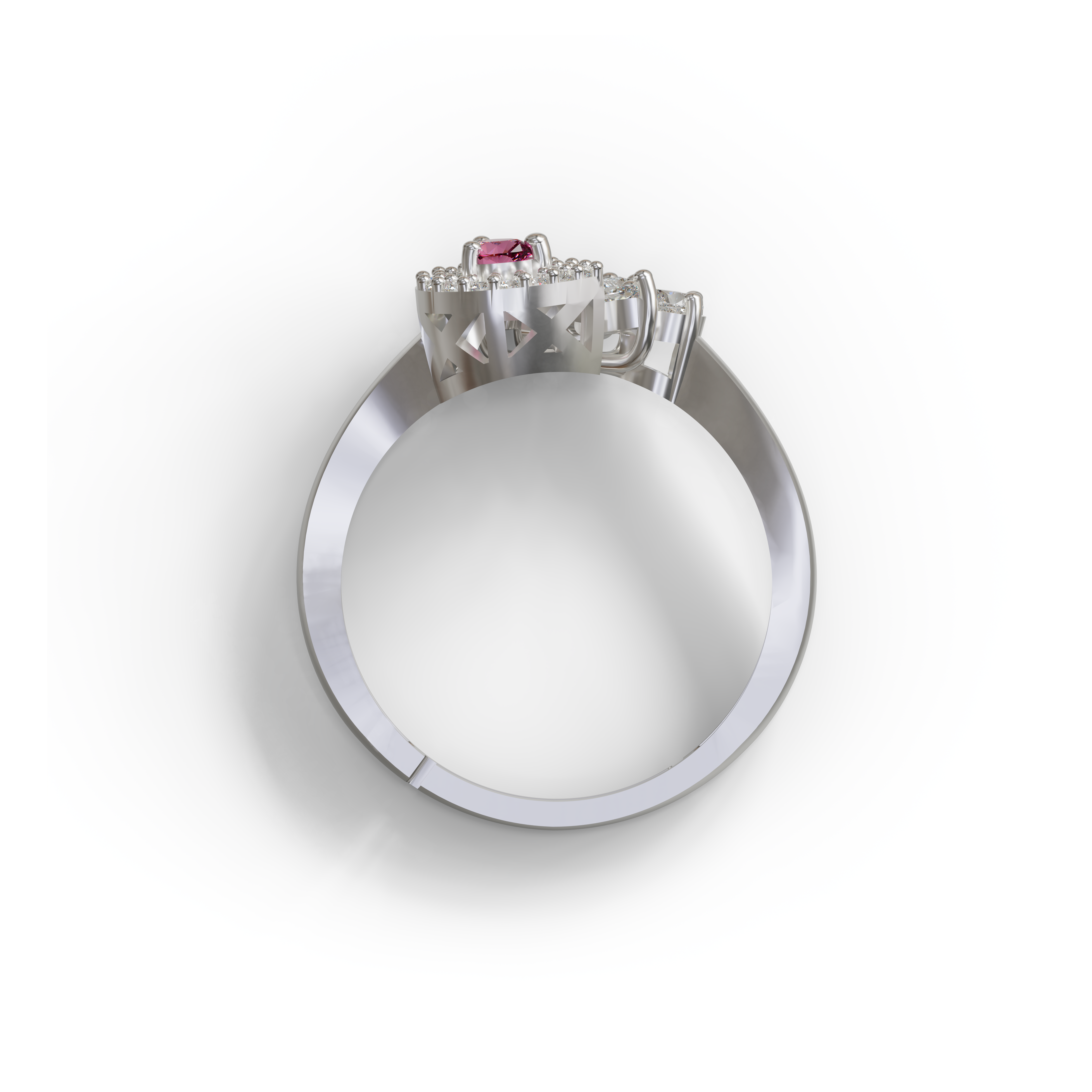 925 silver slick designer finger ring for women and girls