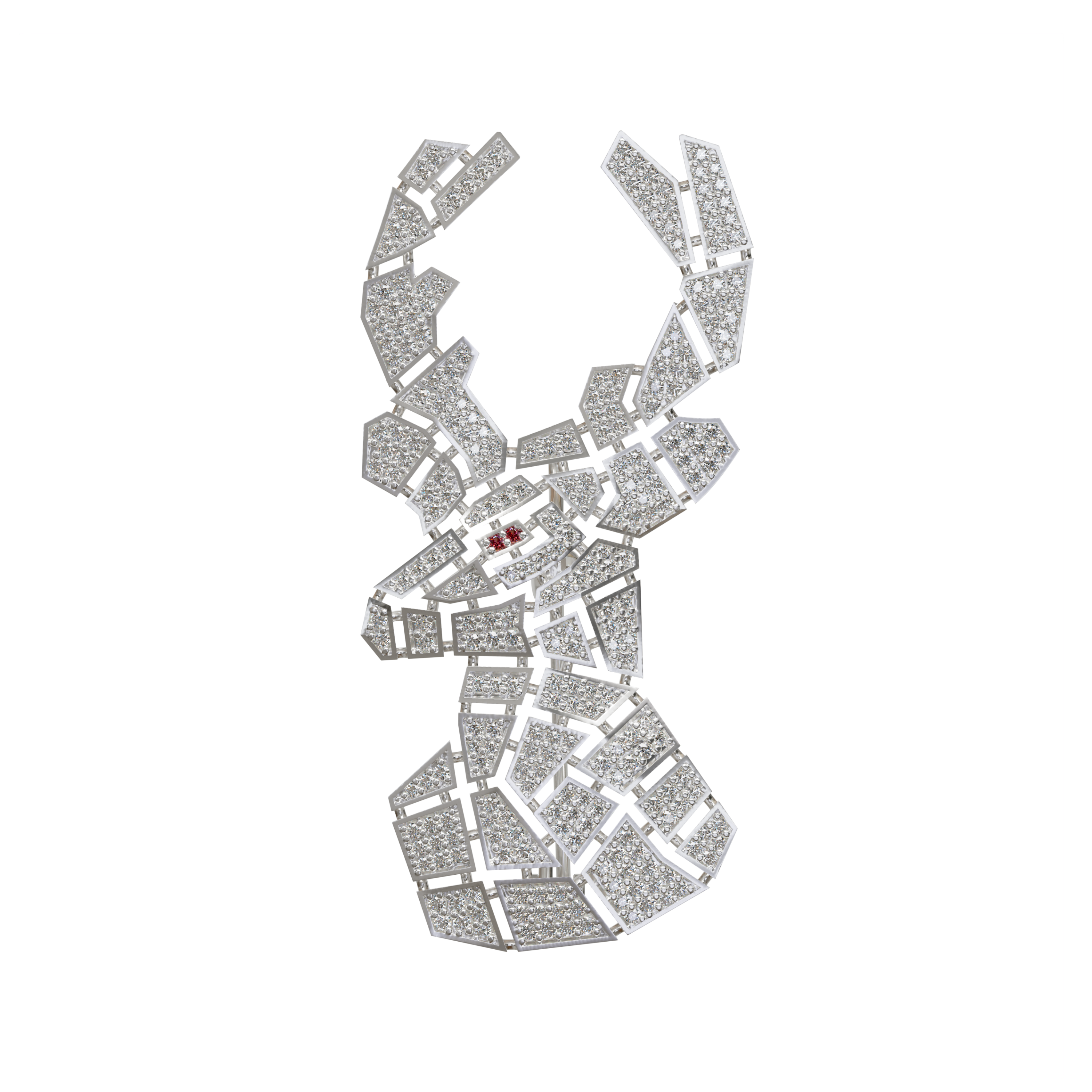 925 Sterling Silver Cubic Zirconia Brooch Pin