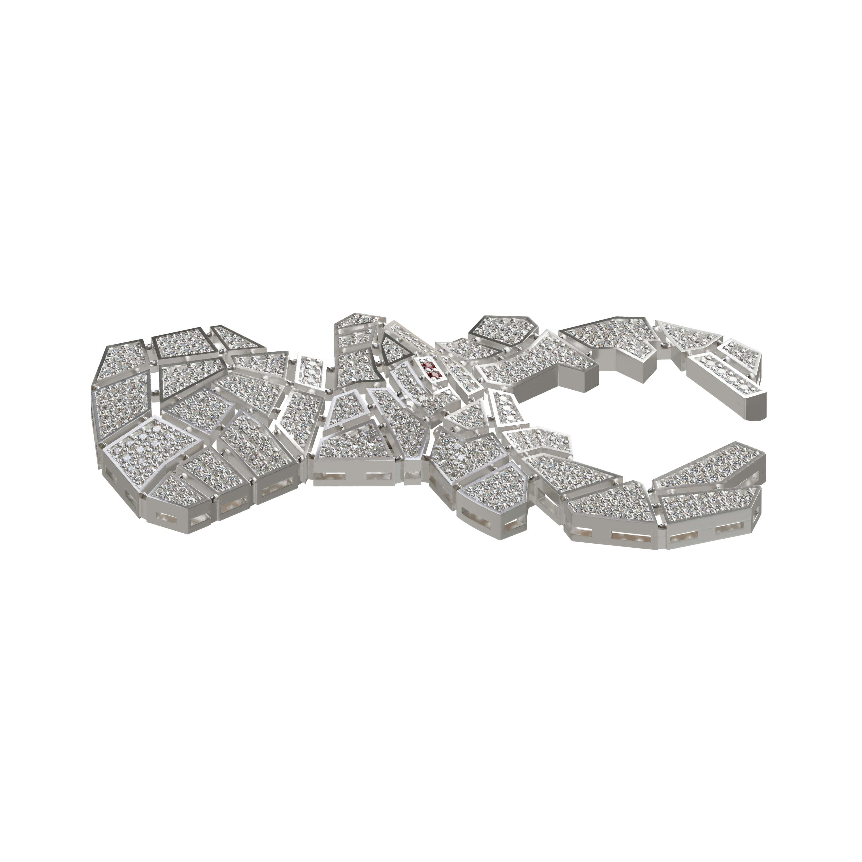 925 Sterling Silver Cubic Zirconia Brooch Pin