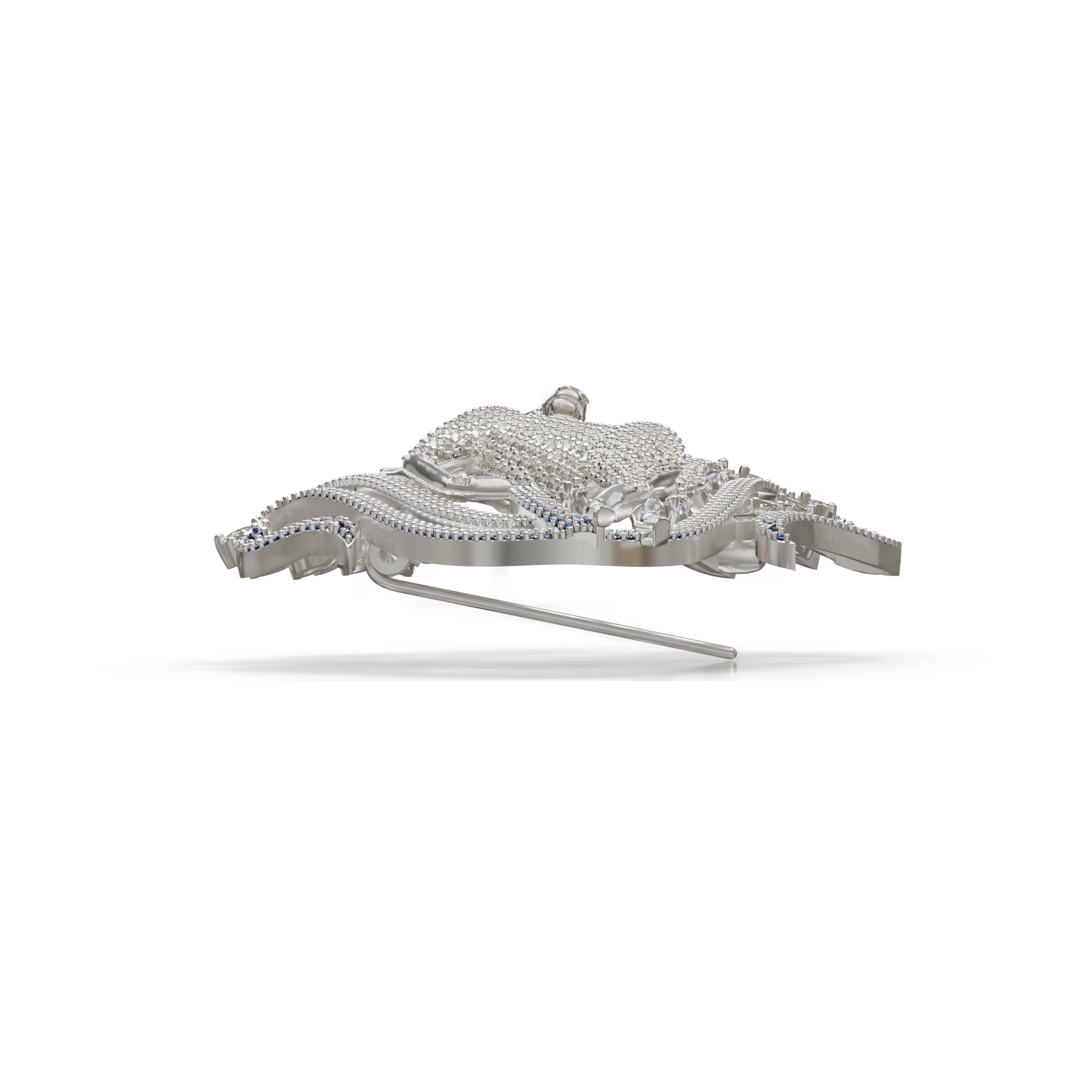 Unique Stylish Deer Brooch For Unisex made of 925 sterling silver