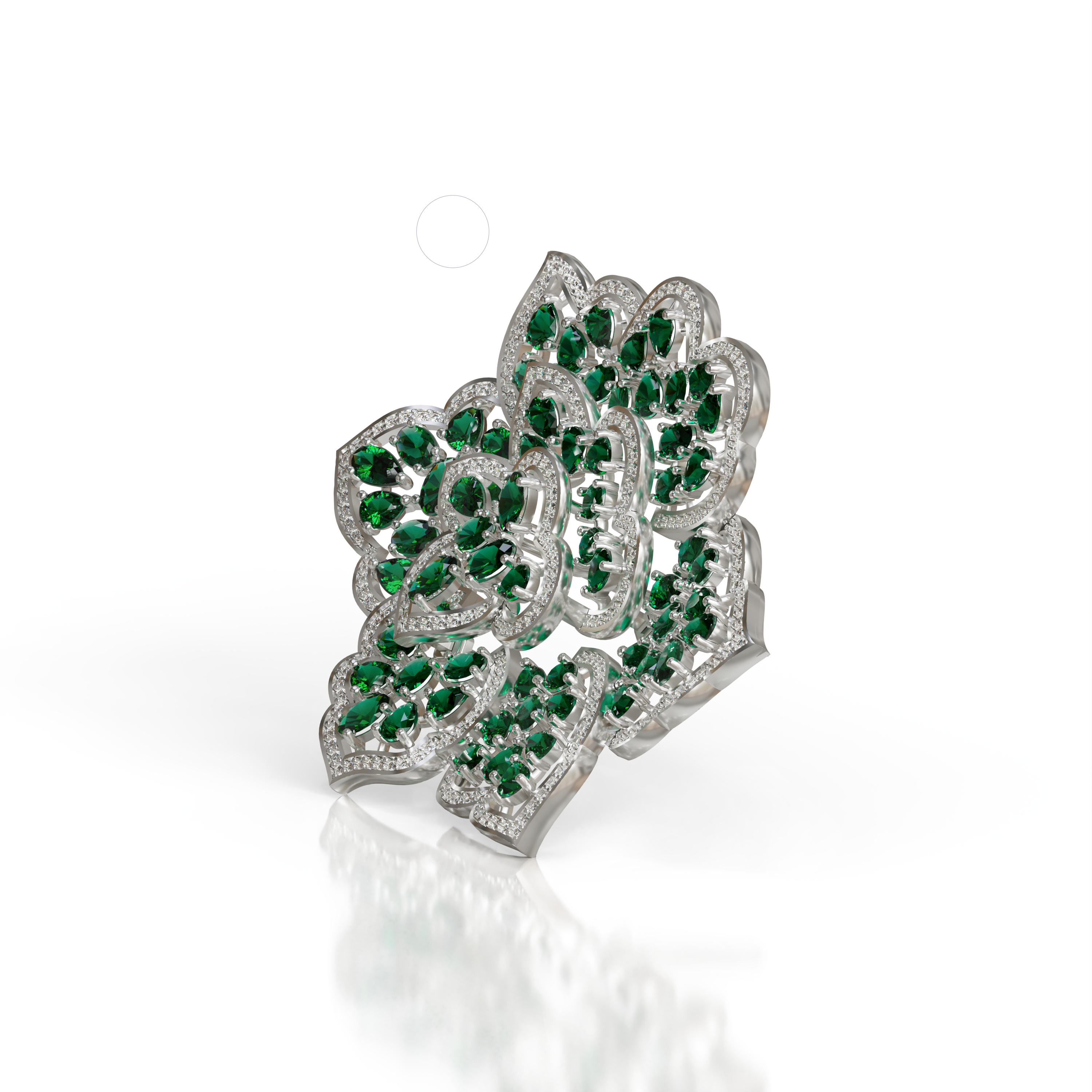 Exquisite flower Silver Brooch For Him & Her