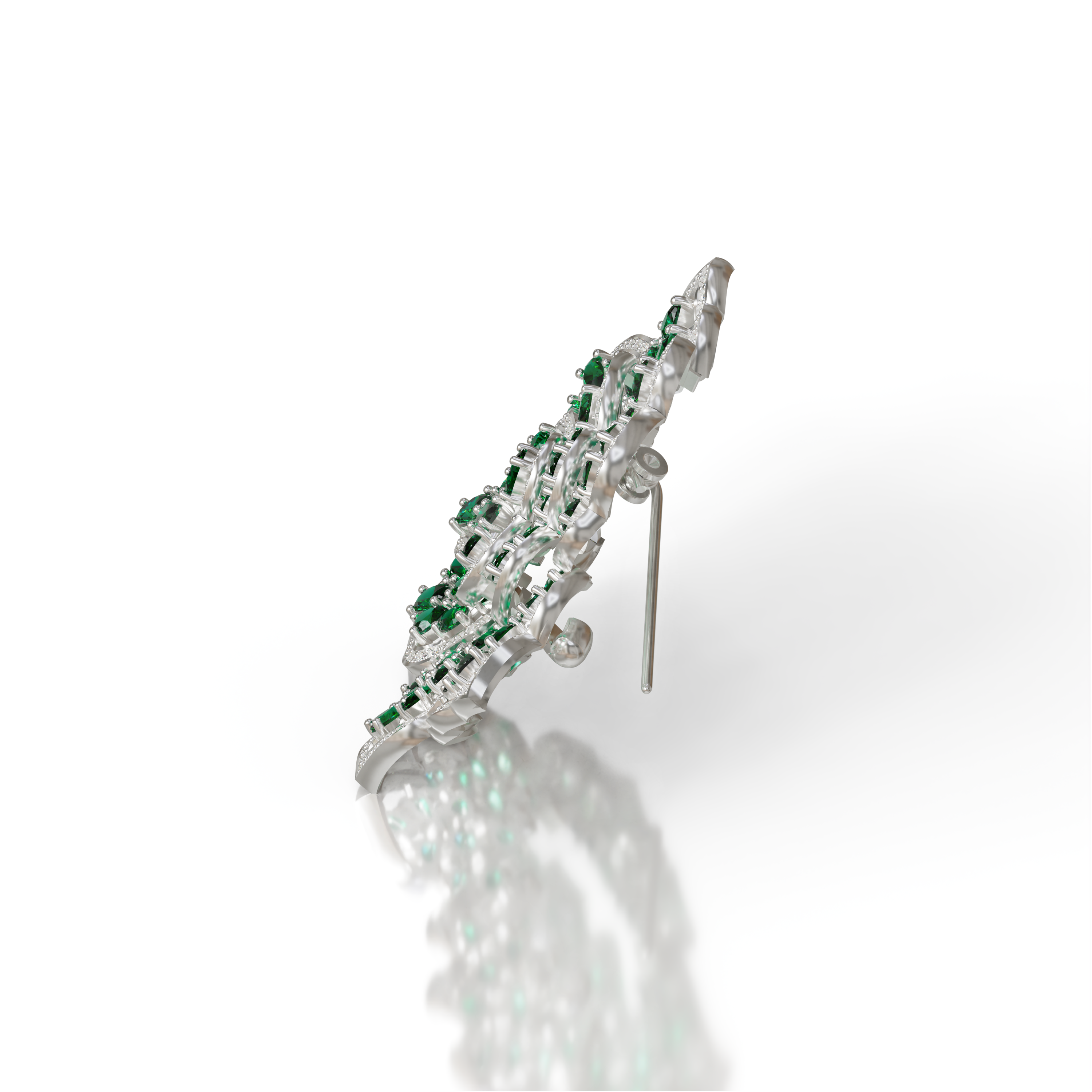 Exquisite flower Silver Brooch For Him & Her