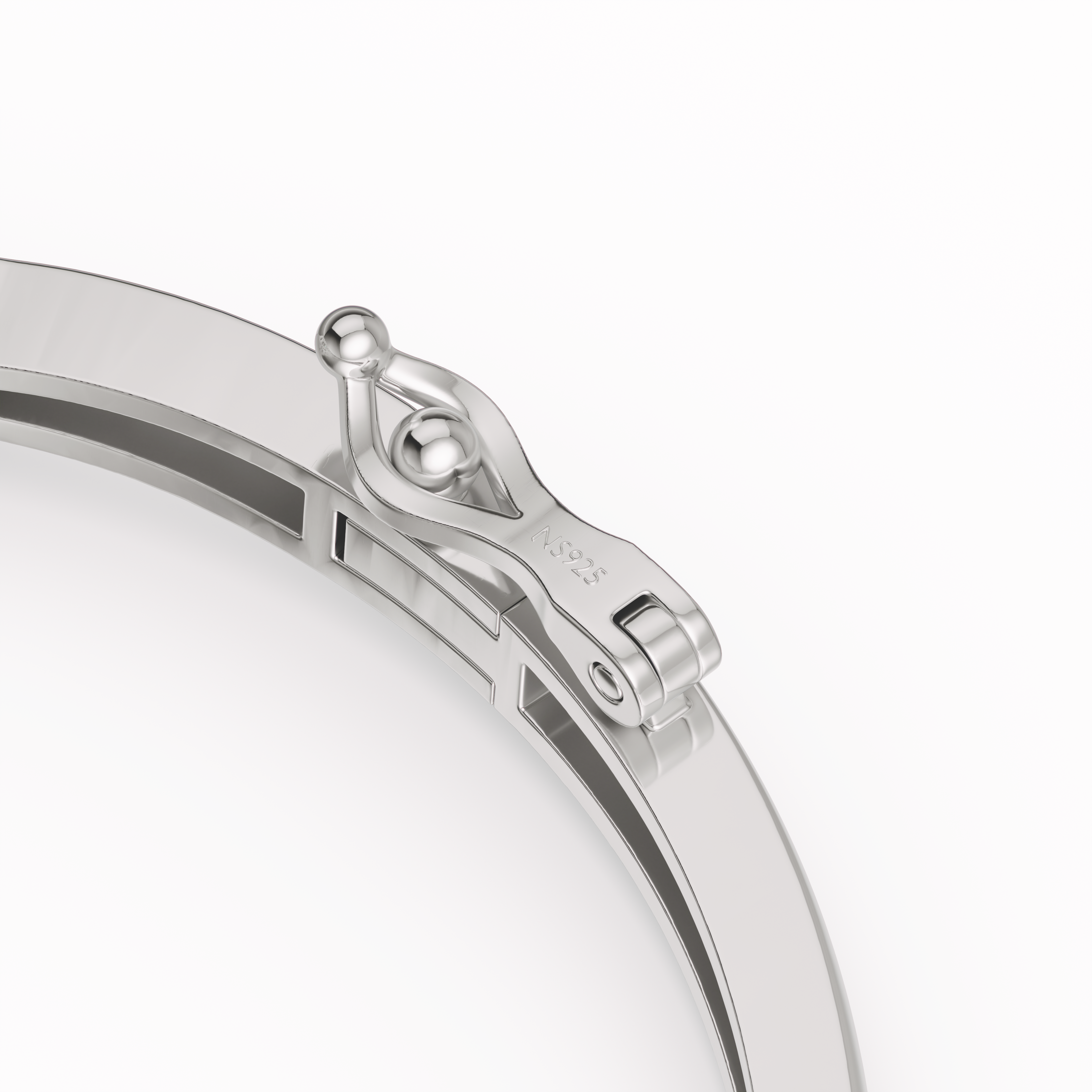 925 sterling silver Cluster Links Bangle
