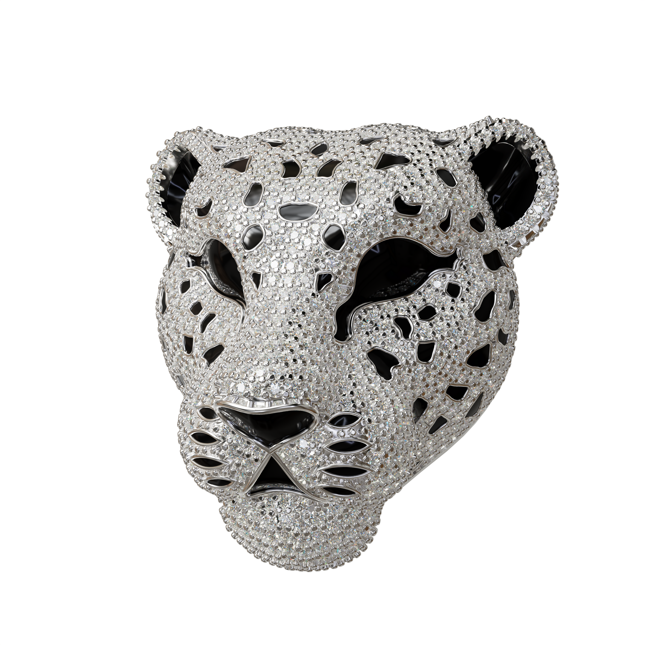 925 silver minakari Brooch