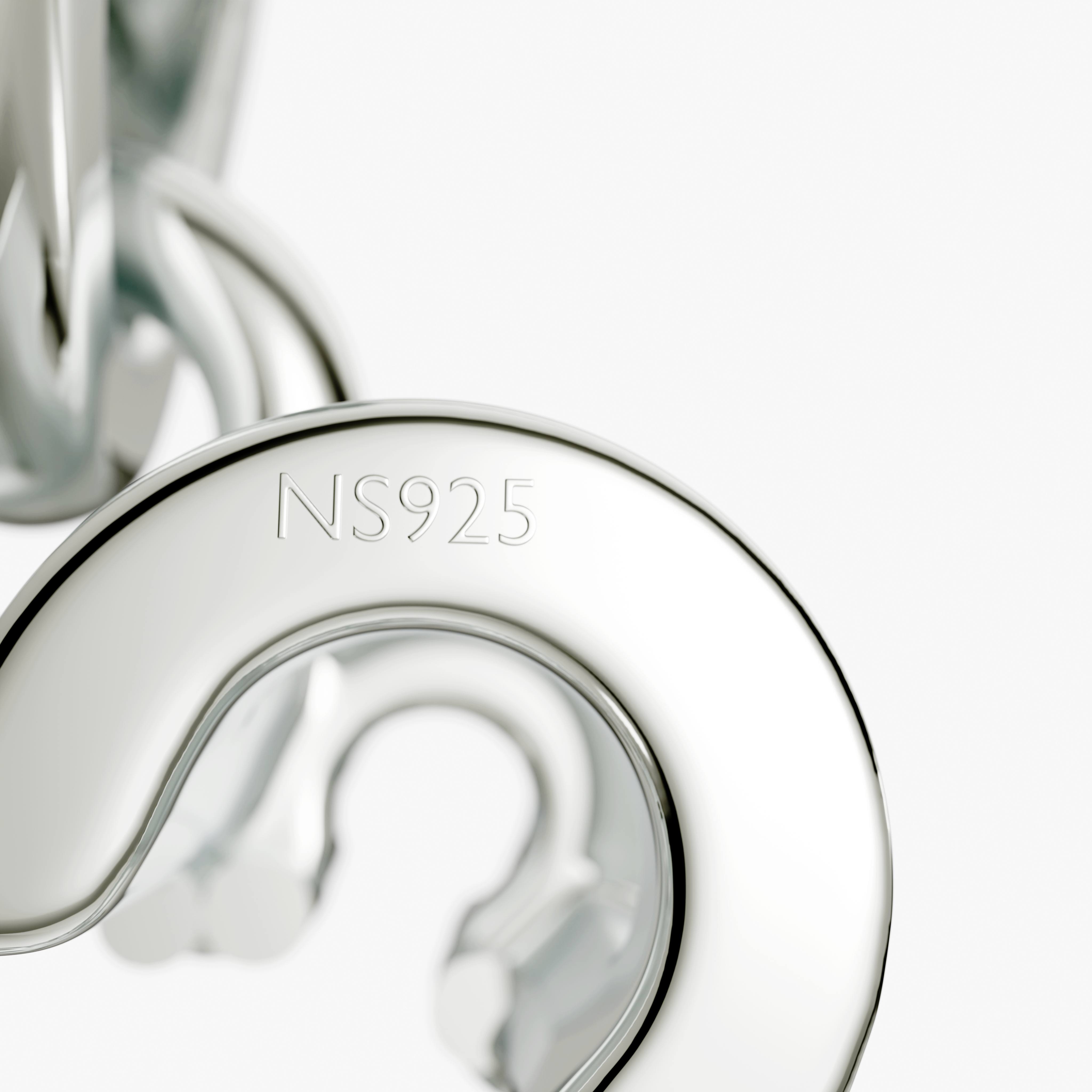 Elegant 925 Silver Open-Work Teddy Bear Necklace with CZ Accents & Hearts