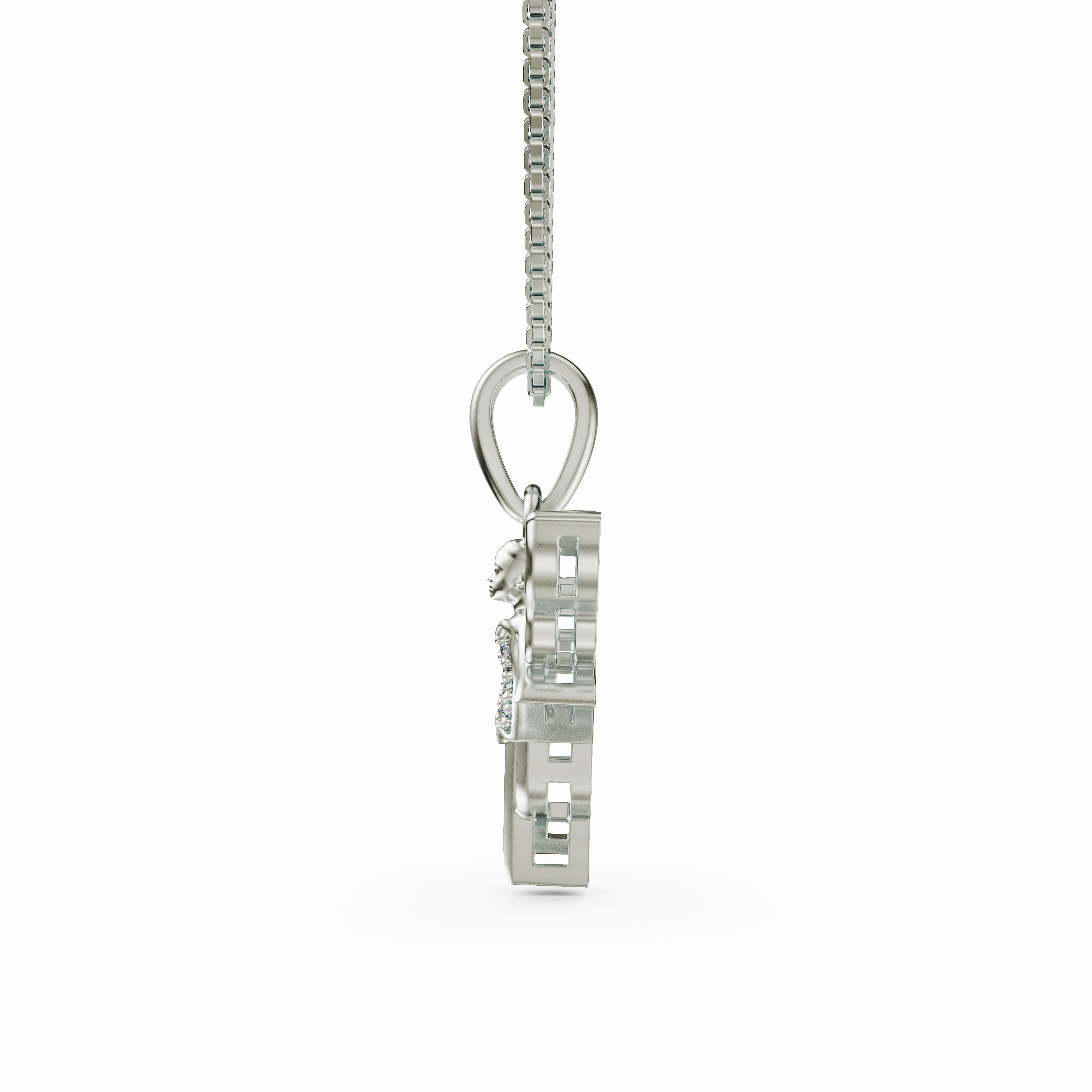 925 Sterling Silver CZ Fairy Pendant - Whimsical Butterfly Jewelry