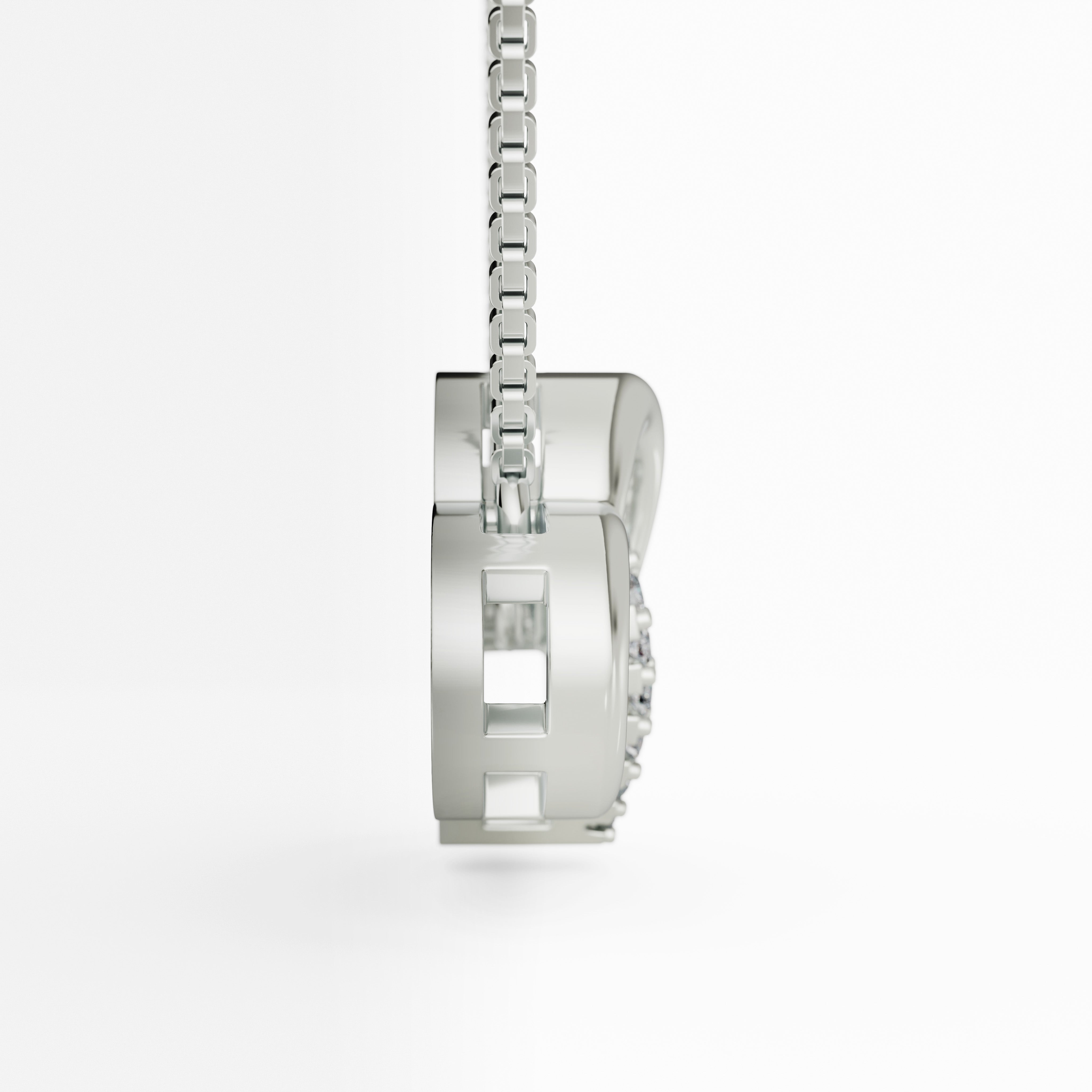 925 Silver Entwined Heart Tanmania Mangalsutra Pendant - Sparkling CZ Accents - Adjustable Box Chain