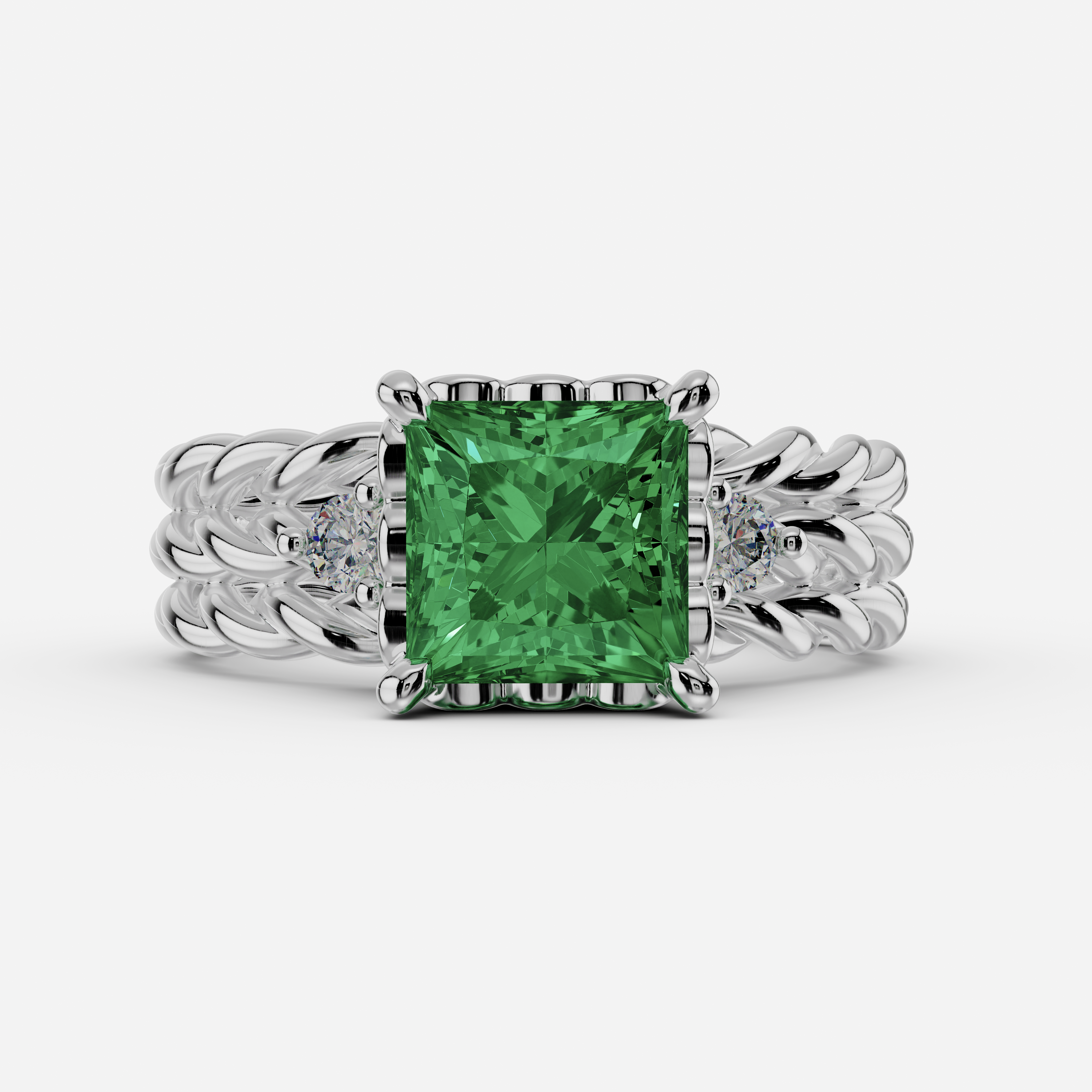 925 silver slick designer finger ring for women