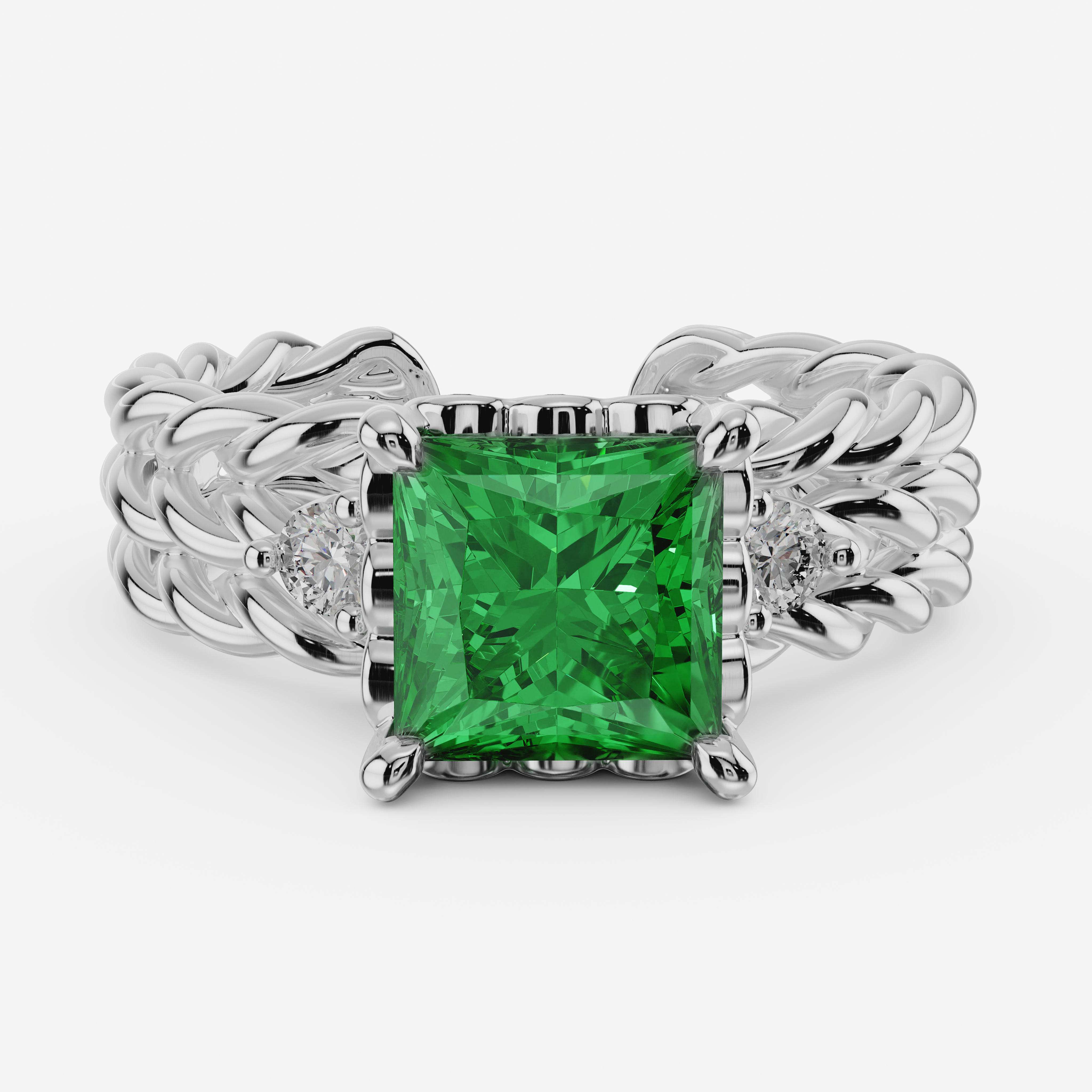 925 silver slick designer finger ring for women