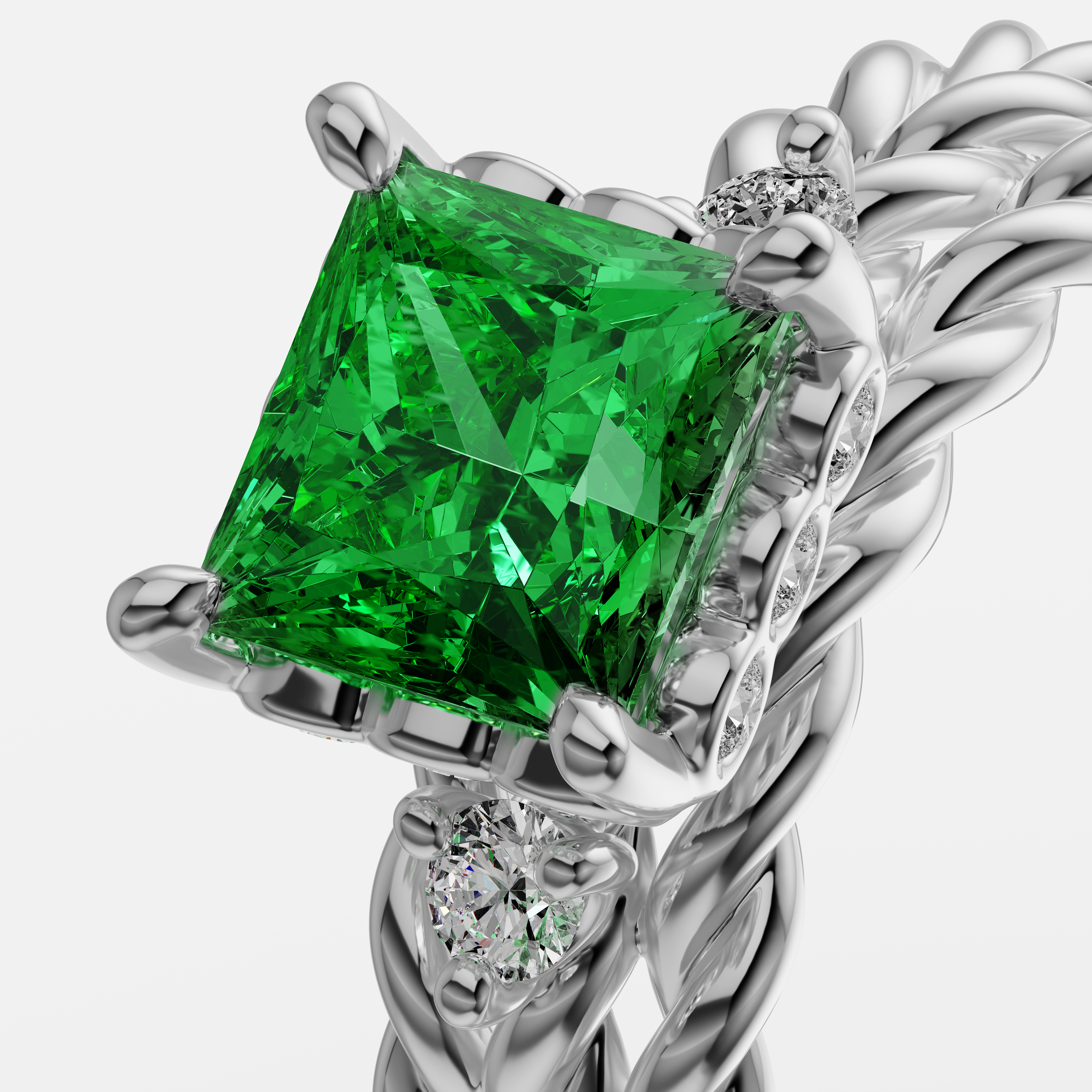 925 silver slick designer finger ring for women