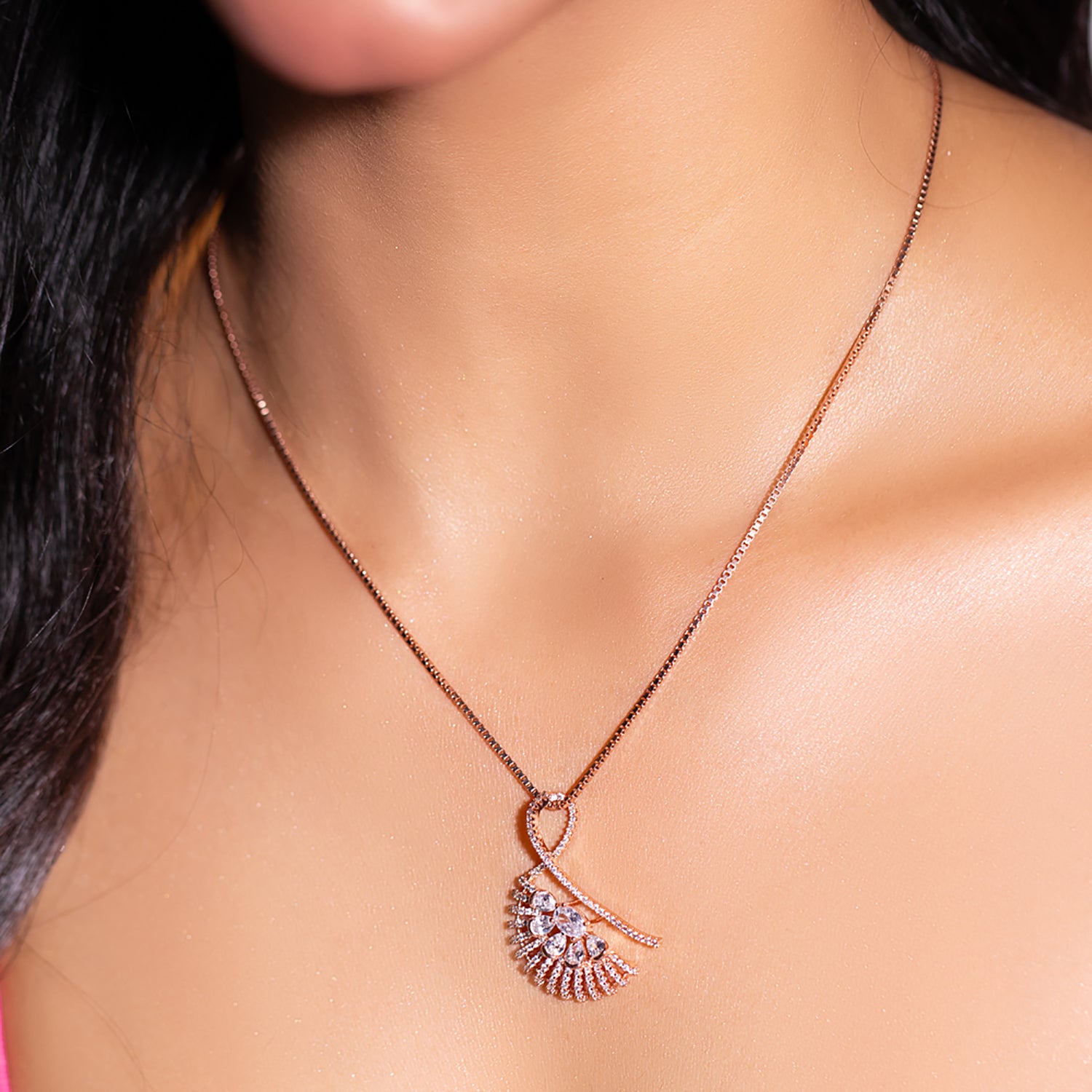 925 Silver Pendant with earrings and Chain perfect gift for her